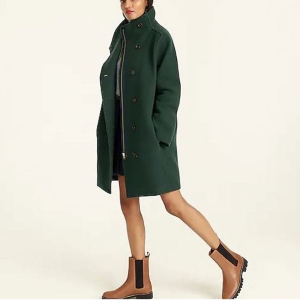 J. Crew Villa Coat in Italian Stadium-cloth Wool